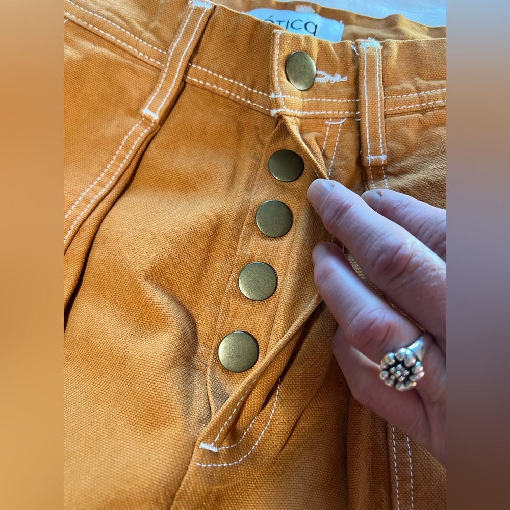 Erica workwear trousers Laura Turmeric orange pants size 27 - Picture 6 of 10
